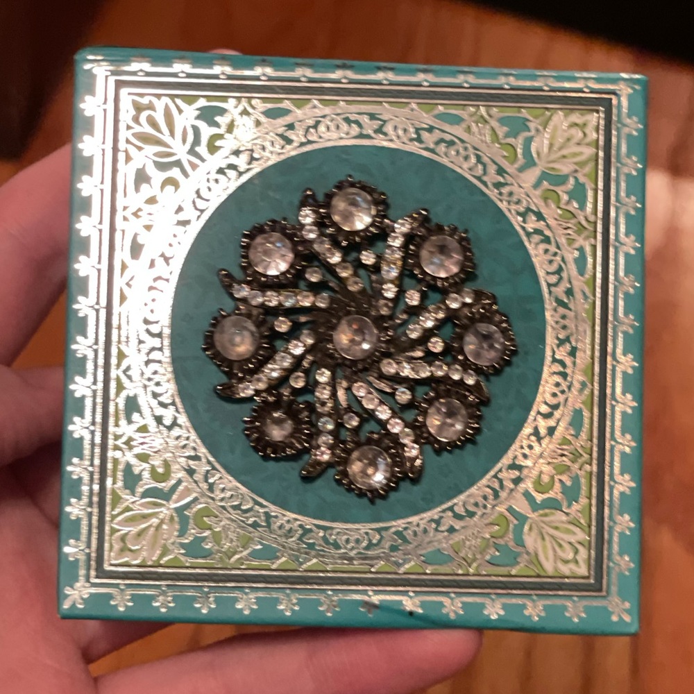 Small Rhinestone Teal Notepad - Picture 4 of 16